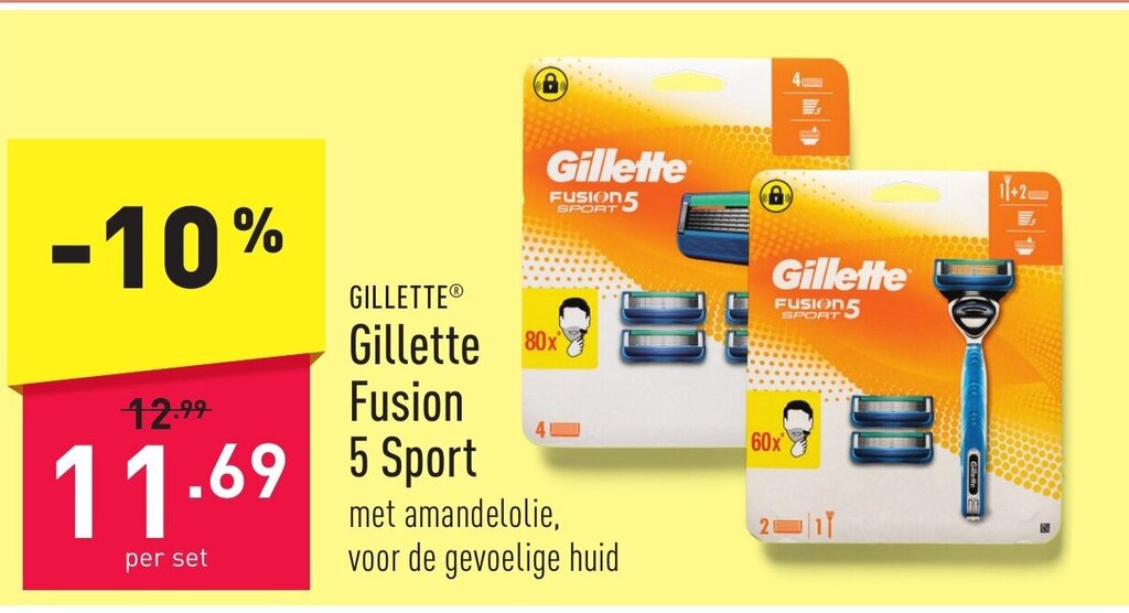 ALDI Gillette Fusion 5 Sport aanbieding
