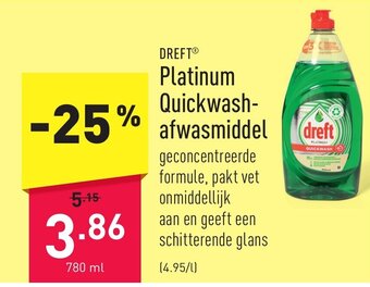 Platinum Quickwash afwasmiddel 780 ml