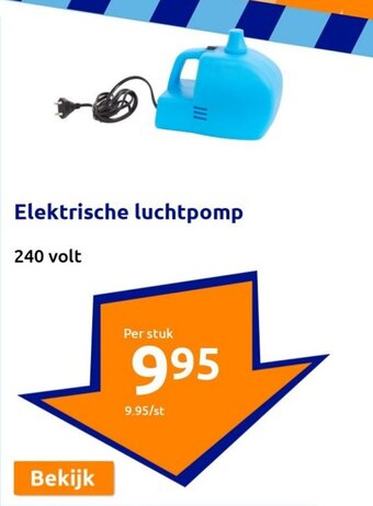 Action Elektrische luchtpomp aanbieding