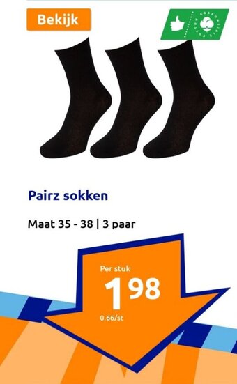Action Pairz sokken aanbieding