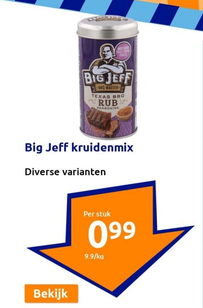 Big Jeff kruidenmix promotie bij Action