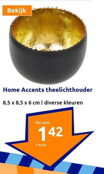 Action Home Accents theelichthouder aanbieding