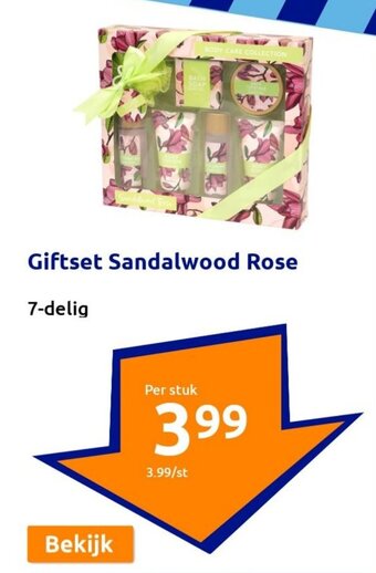 Action Giftset Sandalwood Rose aanbieding