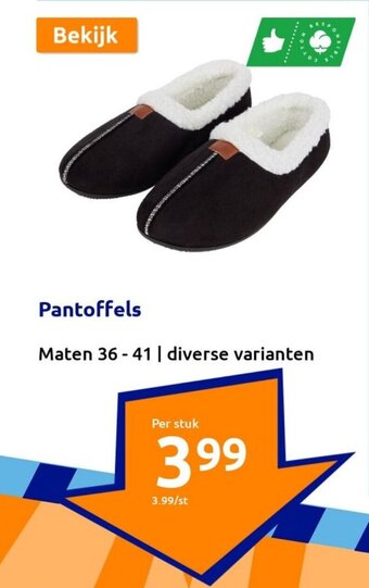 Action Pantoffels aanbieding