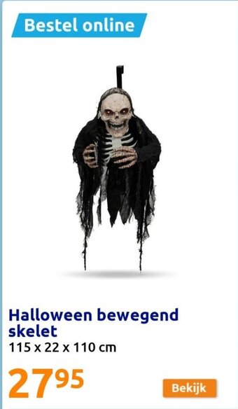 Action Halloween bewegend skelet aanbieding
