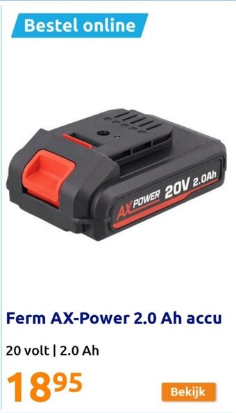 Action Ferm AX-Power 2.0 Ah accu aanbieding