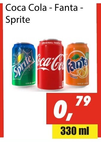 Tanger Markt Coca Cola - Fanta - Sprite aanbieding