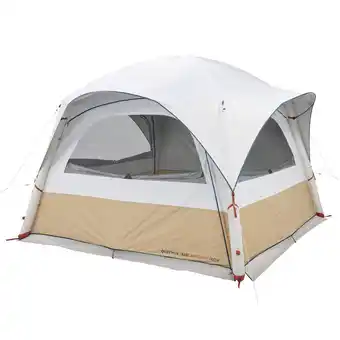 Decathlon Opblaasbare leefruimte voor kamperen base air seconds fresh 8 personen aanbieding