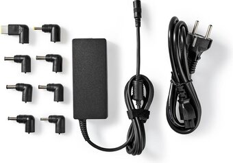 Bol.com Nedis notebook-adapter - 65 w - 15 / 16 / 19 / 19.5 / 20 v dc - 4.0 a - type-f (cee 7/7) aanbieding