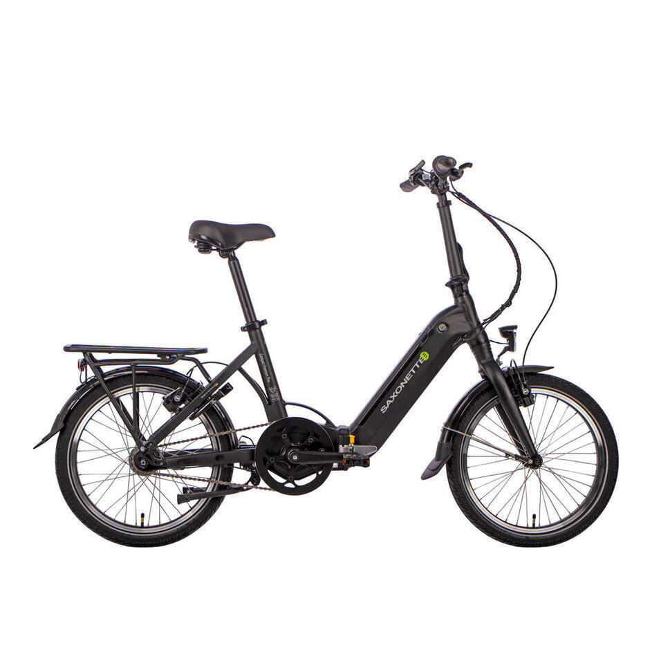 Decathlon Elektrische vouwfiets, compact premium plus, middenmotor, nxs 7, zwart aanbieding
