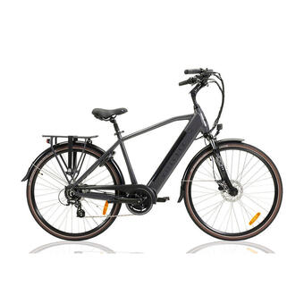 Decathlon Villette commuter elektrische herenfiets, middenmotor, 8 sp, 51 cm aanbieding