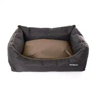 Decathlon Hondenmand domino waterproof zwart/beige aanbieding
