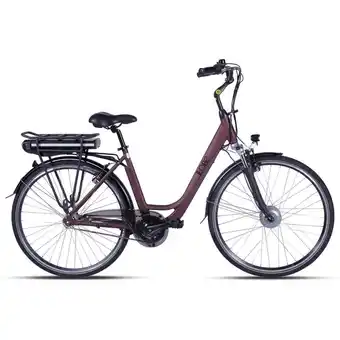 Decathlon Elektrische damesfiets, city, metrop. joy 2.0, 50 cm, nxs 7, 10ah, rood aanbieding