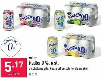 ALDI Maes radler 0 % aanbieding