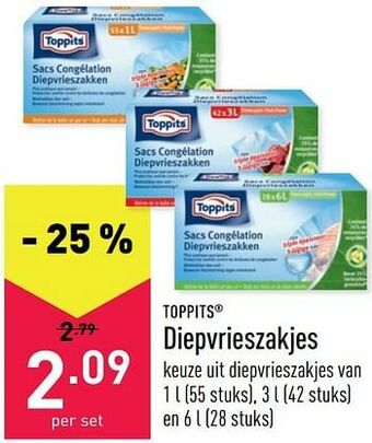 Toppits diepvrieszakjes