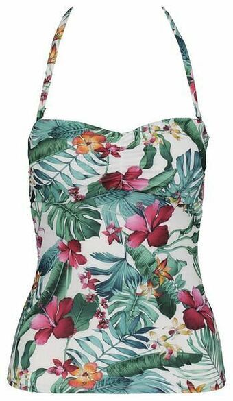 HEMA HEMA Dames Tankinitop Strapless Medium Control Groen (groen) aanbieding