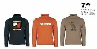 Bristol T-shirt met rolkraag no compromise aanbieding