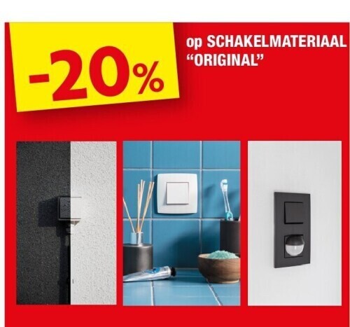 Hubo Op schakelmateriaal original aanbieding