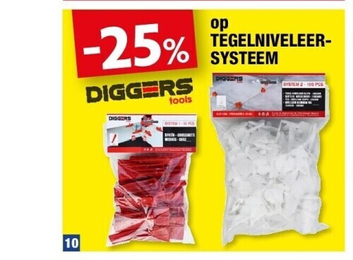 Hubo Op tegelniveleer- systeem aanbieding