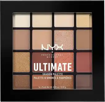 Bol.com Nyx professional makeup ultimate shadow palette - warm neutrals - oogschaduw oogschaduw palet - 13,3 gr aanbieding