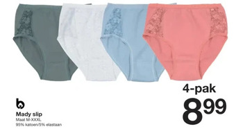 Zeeman Mady slip aanbieding