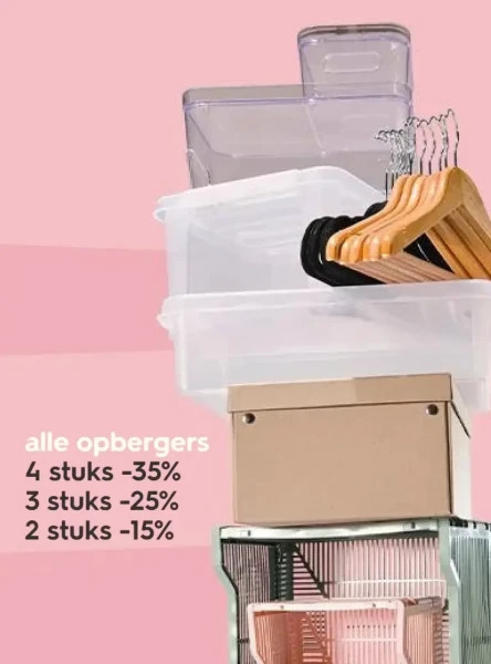 HEMA Alle opbergers aanbieding