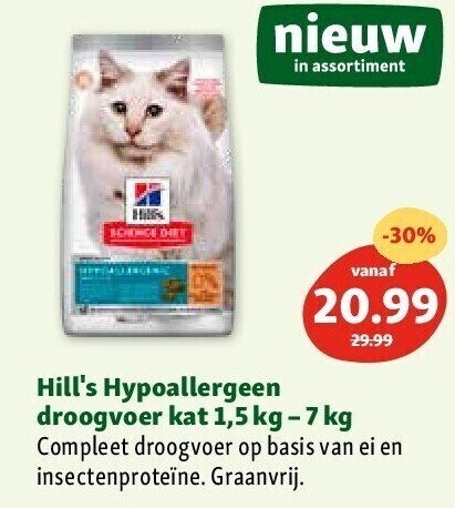 Maxi Zoo Hill's hypoallergeen droogvoer kat 1,5 kg - 7 kg aanbieding