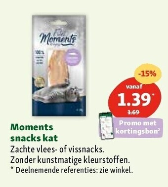 Maxi Zoo Moments snacks kat aanbieding