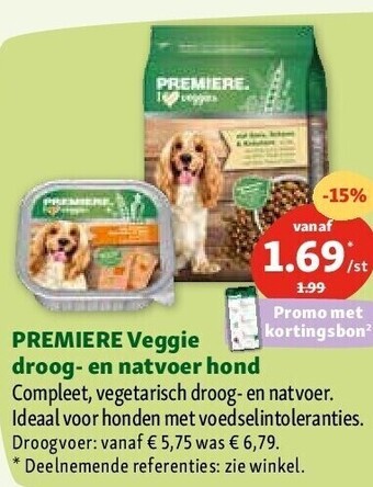 Maxi Zoo Premiere veggie droog- en natvoer hond aanbieding