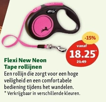 Maxi Zoo Flexi new neon tape rollijnen aanbieding