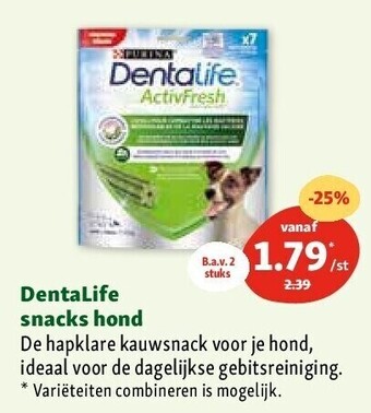 Maxi Zoo Dentalife snacks hond aanbieding