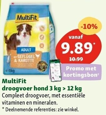 Maxi Zoo Multifit droogvoer hond 3 kg > 12 kg aanbieding