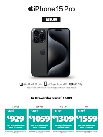 Iphone 15 pro 128 gb