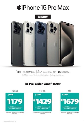 Iphone 15 pro max 256 gb