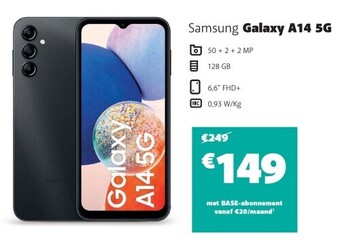 Base Samsung galaxy a14 5g aanbieding