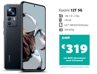 Base Xiaomi 12t 5g aanbieding