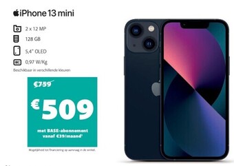 Base Iphone 13 mini aanbieding
