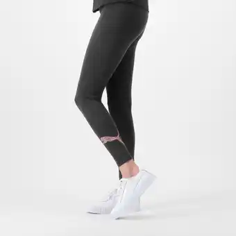 Decathlon Fitness legging met hoge taille dames zwart aanbieding