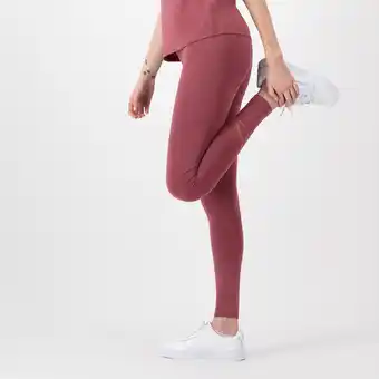 Decathlon Fitness legging voor dames bordeaux aanbieding
