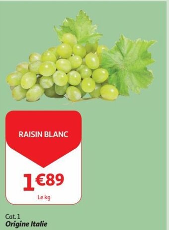 Auchan RAISIN BLANC aanbieding
