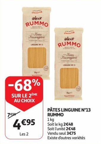 Auchan RUMMO PÂTES LINGUINE N°13 1kg aanbieding
