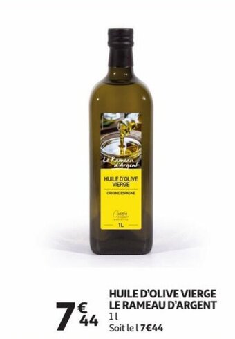 Auchan HUILE D'OLIVE VIERGE LE RAMEAU D'ARGENT 1L aanbieding