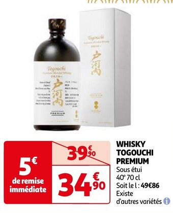 Auchan WHISKY TOGOUCHI PREMIUM aanbieding
