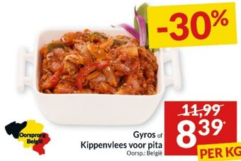 Intermarché Gyros of Kippenvlees voor pita aanbieding