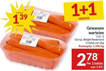 Intermarché Gewassen wortelen aanbieding