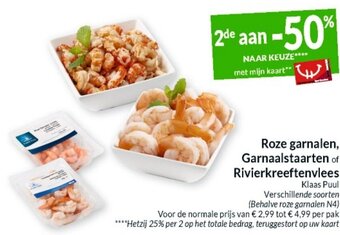 Intermarché Roze garnalen, Garnaalstaarten of Rivierkreeftenvlees aanbieding