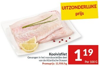 Intermarché Koolvisfilet 100g aanbieding