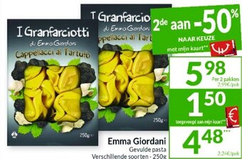 Intermarché Emma Giordani Gevulde pasta 250g aanbieding