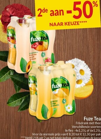 Intermarché Fuze Tea Frisdrank met thee Verschillende soorten aanbieding