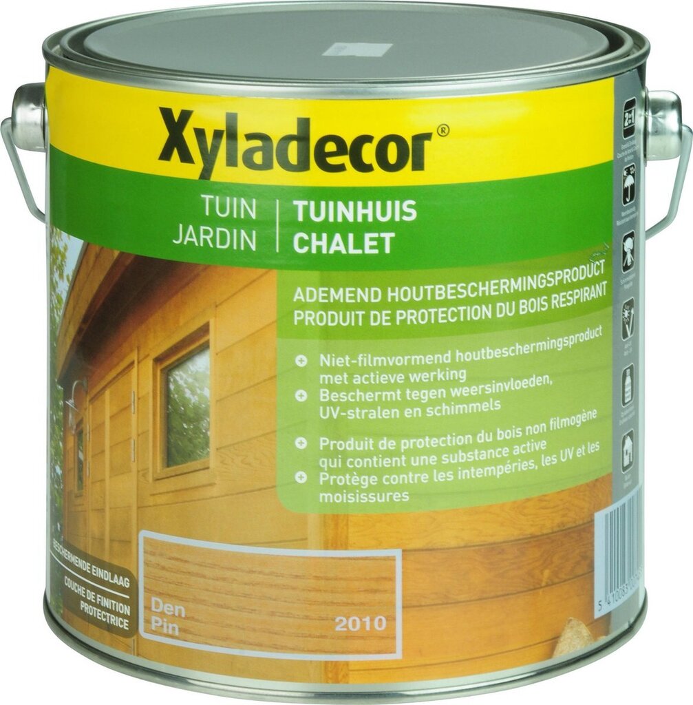 Bol.com Xyladecor tuinhuis - houtbeits - mat - den - 2.5l aanbieding